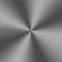 cromo argento metallico radiale pendenza con graffi. titano, acciaio, cromo, nichel Foglio superficie struttura effetto. vettore illustrazione