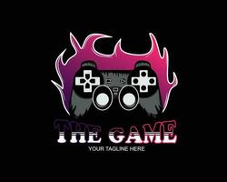 gamepad logo design vettore
