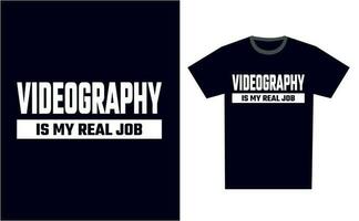 videografia t camicia design modello vettore