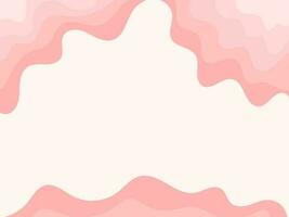 minimalista sfondo rosa pastello linea astratto vettore