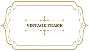 Vintage ▾ telaio modello. vettore illustrazione