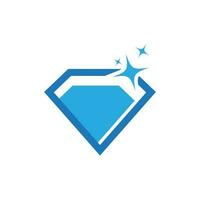 modello di logo di diamante vettore