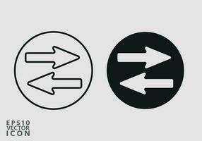 trasferimento freccia icona. vettore illustrazione, piatto design. vettore trasferimento simbolo