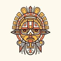 Esplorare il intricato dettagli di azteco cultura con nostro sbalorditivo disegnato a mano azteco illustrazione design vettore