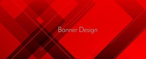 astratto rosso moderno decorativo elegante onda banner sfondo vettore