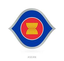 ASEAN nazionale squadra bandiera nel stile per internazionale pallacanestro gare. vettore