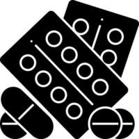 solido icona per farmaceutico farmaci vettore