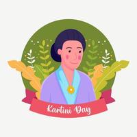 celebrazione del giorno di kartini vettore