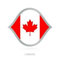 Canada nazionale squadra bandiera nel stile per internazionale pallacanestro gare. vettore