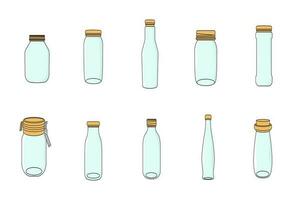 bottiglia vaso icona illustrazione vettore