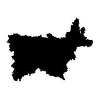 voro contea carta geografica, il stato amministrativo suddivisione di Estonia. vettore illustrazione.
