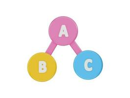 tre cerchi con il lettere di un' B e c su loro vettore