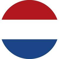 il giro olandese bandiera di Olanda vettore