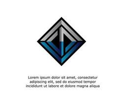 vettore geometrico astratto logo icona. linier sfaccettato stile. moderno elegante logo per azienda