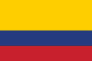 bandiera della colombia vettore