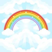 sfondo colorato arcobaleno vettore