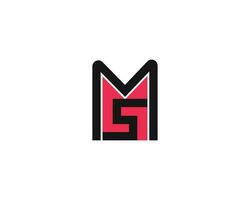 creativo lettera SM logo design vettore modello