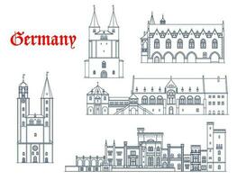 Germania architettura, potsdam e goslar punti di riferimento vettore