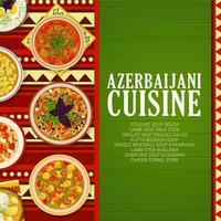 azero cucina vettore azerbaijan cibo pasti