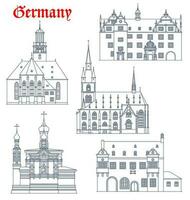 Germania punti di riferimento architettura, Tedesco darmstadt vettore