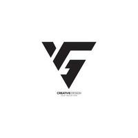 moderno lettera vg o gv triangolo forma unico elegante professionale monogramma logo. gv logo vettore