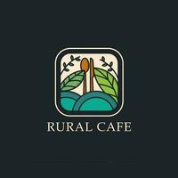 rurale bar logo design vettore, piatto design logo concetti, tradizionali bevande ristorante vettore illustrazione