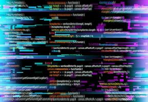 astratto sfondo con glitch programma codice vettore