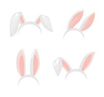 vettore coniglietto coniglio orecchie, Pasqua vacanza icone