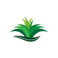 aloe Vera logo icona design simbolo bellezza vettore