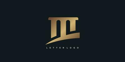 lettera m logo design idea con moderno astratto stile vettore