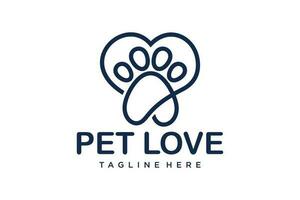 zampa cane logo design. loghi può essere Usato per animale domestico cura, clinica e veterinario. vettore