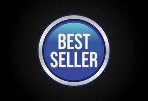 best seller icon design, best seller badge logo design template vector illustration