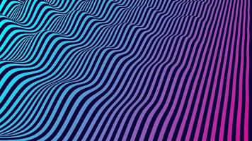 vibrante sfondo vettoriale astratto con linee parallele ondeggianti blu e viola