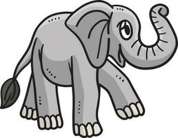 bambino elefante cartone animato colorato clipart illustrazione vettore