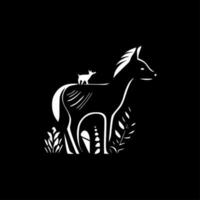 animale, minimalista e semplice silhouette - vettore illustrazione