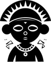 africano - minimalista e piatto logo - vettore illustrazione
