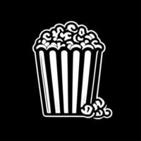 Popcorn - minimalista e piatto logo - vettore illustrazione