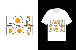 Londra tipografia t camicia, in viaggio t camicia design vettore