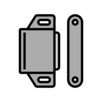 magnetico catturare hardware mobilia adattamento colore icona vettore illustrazione