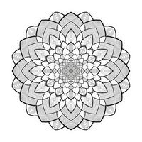 mandala per colorazione prenotare, il giro ornamento, irregolare floreale forma decorazione, orientale vettore, fatica terapia modello, tessere yoga vettore logo design elemento. adulto mandala per colorazione