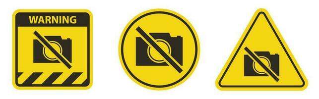 telecamera Proibito cartello su bianca sfondo vettore