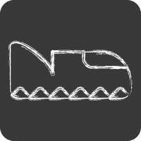 icona calzature. relazionato per americano indigeno simbolo. gesso stile. semplice design modificabile vettore