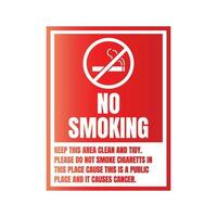fumo Proibito Avviso cartello, no fumo Qui manifesto cartello, vaping non permesso vettore