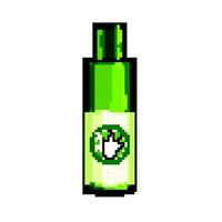 foglia aloe Vera cosmetico gioco pixel arte vettore illustrazione