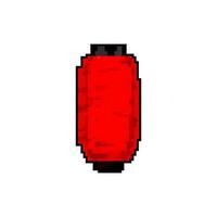 Cinese asiatico lanterna gioco pixel arte vettore illustrazione