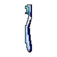 dentista dente spazzola gioco pixel arte vettore illustrazione