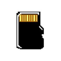 micro memoria carta gioco pixel arte vettore illustrazione