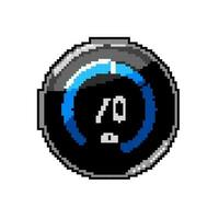 termometro inteligente termostato gioco pixel arte vettore illustrazione