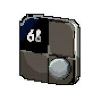 casa inteligente termostato gioco pixel arte vettore illustrazione