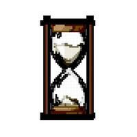 Timer clessidra clessidra gioco pixel arte vettore illustrazione